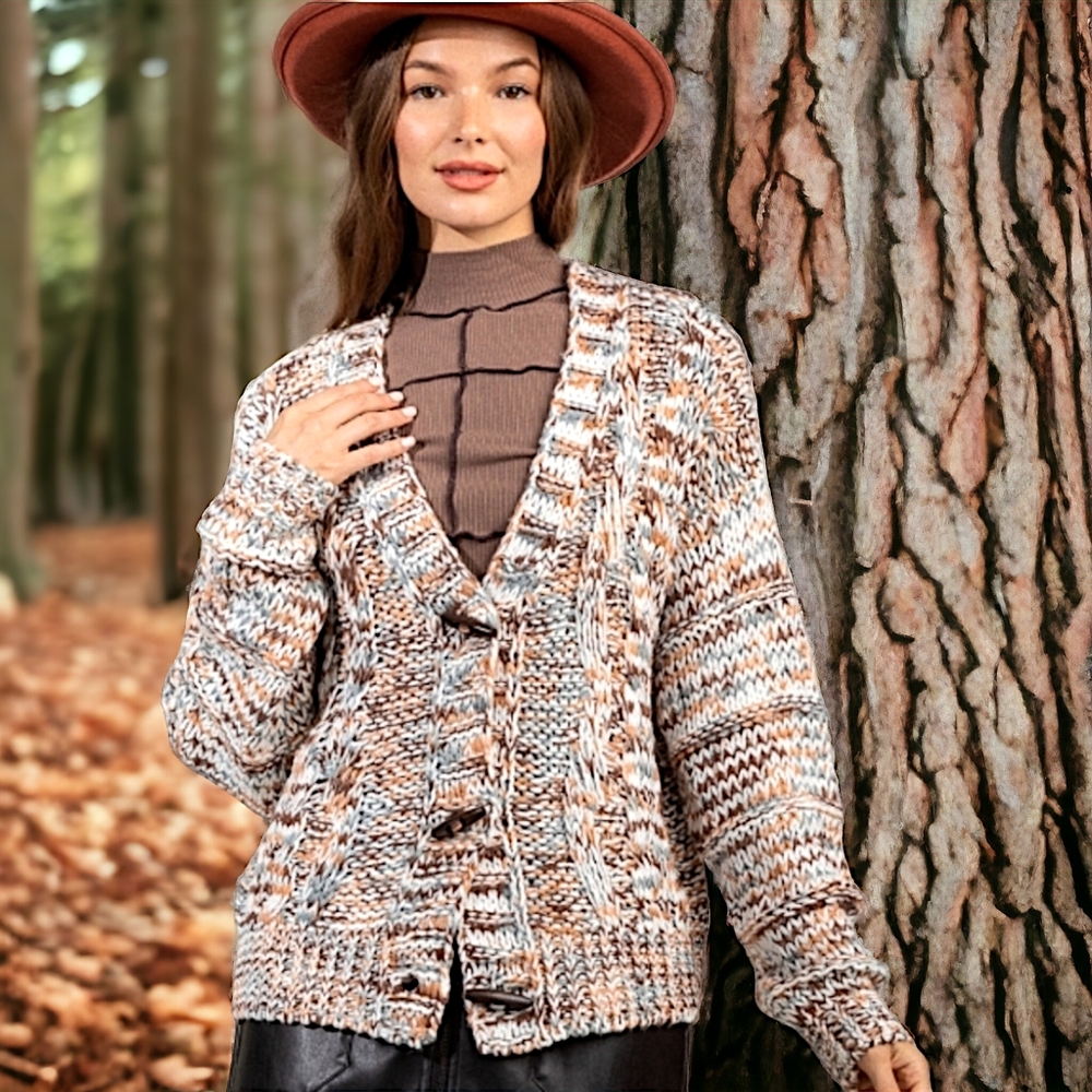 57774 Toggle Cardigan Sweater